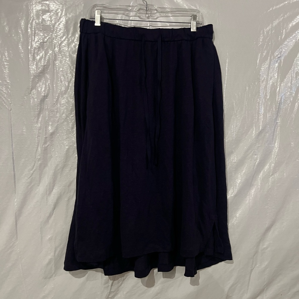 Eileen Fisher Purple Linen Skirt Size Medium